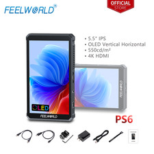 FEELWORLD PS6 5.5 Inch OLED Vertical Horizontal Camera Field Video Monitor Touch