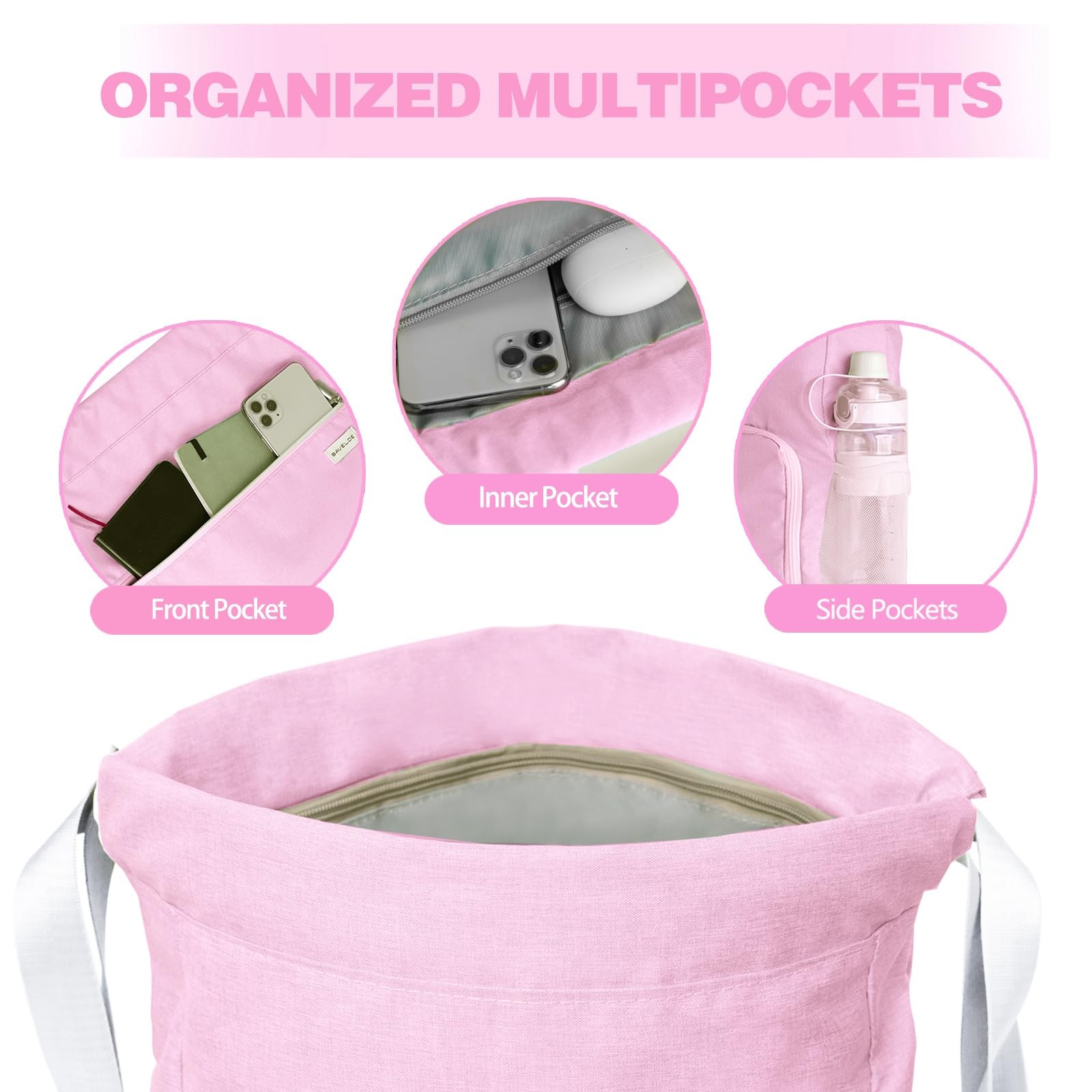 Drawstring Backpack with Wet Pocket & Shoe Compartment Water-Resistant Sports...