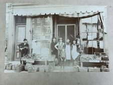 Antique Grocery Bakery General Store Photo Late 1800’s Corn Potatoes Pearline