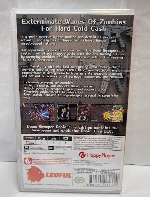 Doom Sweeper Rapid-Fire Edition (Multi-Language) Switch Brand New