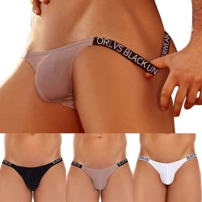Sexy Herren Low Rise T-Back G-String Slip Tangas Unterwäsche Bikini Atmungsakti