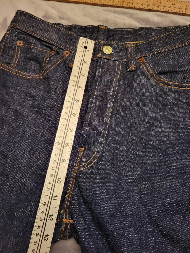 Rugged Bronson 66801 Raw Selvedge Denim Jeans 32x29 Reno Nevada Retro Work Fade - Image 3 of 4