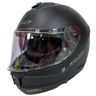 LS2 Adult Stream II Full Face Street Motorcycle Helmet Matte Black Size M