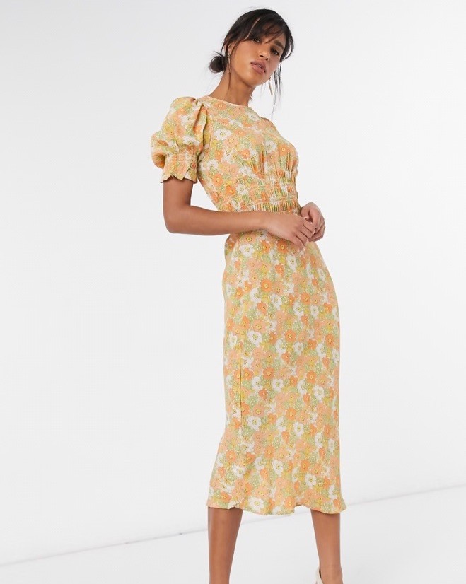 blue midi dress amazon Parina Powder Blue Strappy Volume-Hem Midi Dress – Club L London