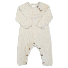 Rylee + Cru Speckled Knit Jumpsuit Speckled Natural Baby 3-6 Months Onepiece