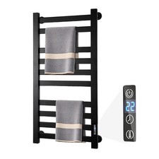 Heated Towel Rack for Bathroom Towel Warmer Racks Wall Mounted with Timer  T...
