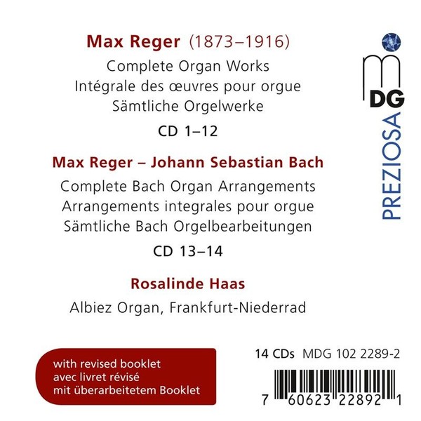 Max Reger (1873-1916): SäMtliche Orgelwerke - - (Cd / S)-image