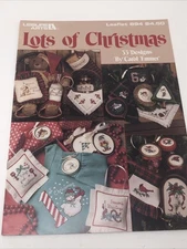 Leisure Arts Lots Of Christmas Leaflet 894 Cross Stitch Carol Emmer
