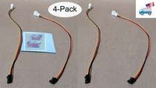 4-Pack: NEW Dell Latch Style 3pin to Standard 3pin PC Cooling Fan Adapter Cable
