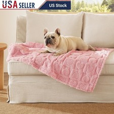 Soft Fleece Pet Blanket Cuddle Comfort Furniture Protector Machine Washable New