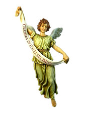 Angelo Gloria Landi Moranduzzo Cm 20 Natività Sacra Famiglia Pastori Presepe
