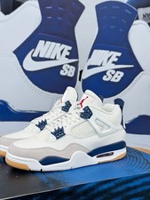 Jordan 4 Retro SB "Navy Blue" Mid Top Basketball Men's Shoes Size 7-12