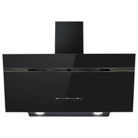 electriQ 90cm Super Silent Angled Cooker Hood – Black, A++ Energy Rated