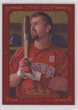 2008 Upper Deck Masterpieces Red Paper Framed Jason Varitek #84 0ba6