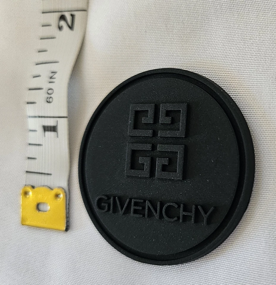GIVENCHY PVC RUBBER DESIGNER LOGO 3D PATCH...EXTREMELY RARE. Condition is New. - Image 2 of 2