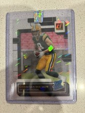 CHRISTIAN WATSON 2022 CLEARLY DONRUSS MOSAIC HOLO PARALLEL SSP ROOKIE RC PACKERS