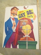 LIBBY'S 1950s GAY 90s advertising store display sign Victorian studio camera POS