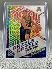 2024-25 Panini Mosaic Stephen Curry #7 Razzle Dazzle SP Case Hit
