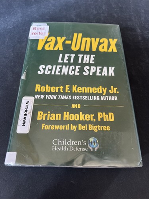 #ad #ad Vax Unvax Hardcover Robert F Kennedy Junior $9.00