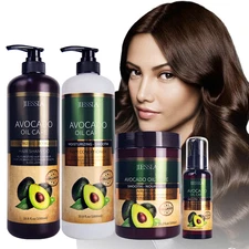 Avocado Oil & Collagen Hair Care Set, Salon Size 33 Fl oz, 1 Lt. Damaged Repair.