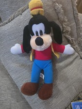 Vintage 15 " Disney Goofy Plush Wirh Red Shirt