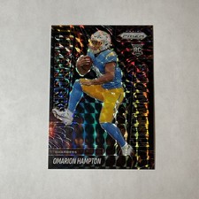 2025 Prizm Omarion Hampton Fireworks Black Finite 1/1 RC Chargers RB No. 17 ⚡️