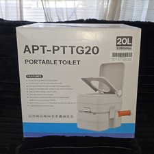 APT Portable Toilet 20L 5.28 Gallon Grey Impact Resistant RV Marine