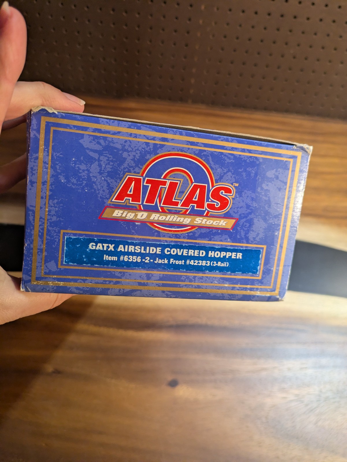 Atlas GATX Airslide Covered Hopper 6356-2 Jack Frost 42383 3 rail  O GAUGE