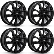 Set Of 4 Gm07 Gloss Black Alloy 17x7 5x115 5x4.5 40mm 17inch Cf82 Genuine