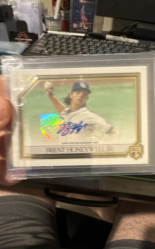 2021 Topps Gallery - Rookie Autographs Brent Honeywell #RA-BH (AU, RC)