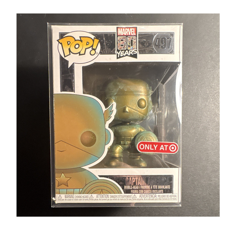 Funko Pop! Vinyl: Marvel 80 Years Captain America Gold Target Exclusive #497