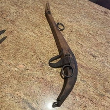 Antique Horse or Ox Half Yoke Harness Hand Forged Iron-1800's 25” Length