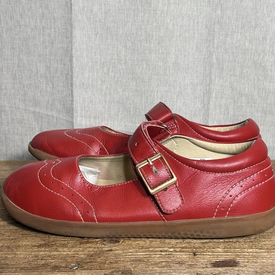 Сандалии для девочек Livie And Luca Libra Mary Jane 3 года кожа красные дышащие - Изображение 4 из 4