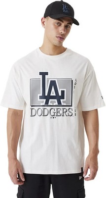 New Era - MLB T-Shirt Unisex Team Wordmark Tee - LA Dodgers weiß Fan-Merch