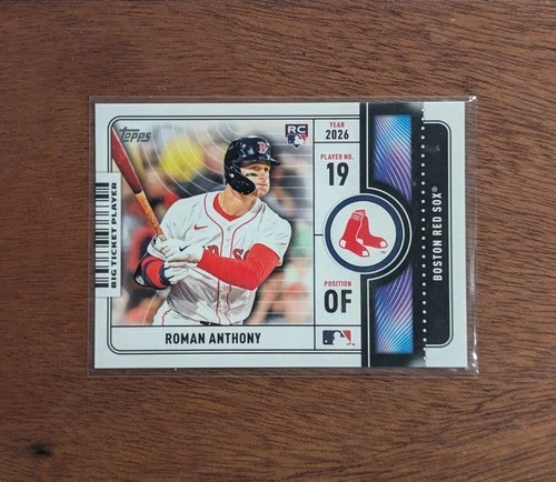2026 Topps Series 1 - Big Ticket Players Rookie RC Roman Anthony Red Sox #BTP-23