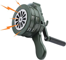 Handheld Air Raid Siren 110db Hand Loud Crank Operated Air Raid Siren Home Self Handheld Air Raid Siren 110db Hand Loud Crank Operated Air Raid Siren Home Self