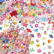 250Pcs 3D Kawaii Nail Charms Kit, Mixed Small to Medium, Mix-Candy