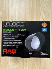 RAB LIGHTING BULLET 12 NB BULLET SERIES LED FLOODLIGHT 12W/120V/4000K