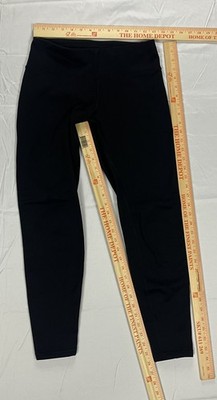 ATHLETA Alpine Valley Capri S Black Fleece Lined High Rise Zipper Pocket Legging