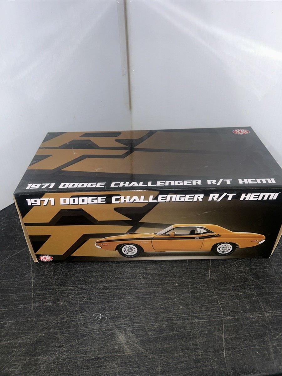 DODGE - CHALLENGER R/T 425 HEMI COUPE 1971 - OCHRE - 1806023 - ACME 1/18 - miniature américaine