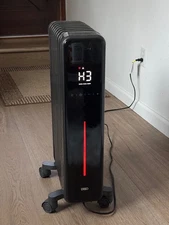 Dreo 1500W Oil Filled Radiator Heater, 8 Fin, Remote, Digital Thermostat