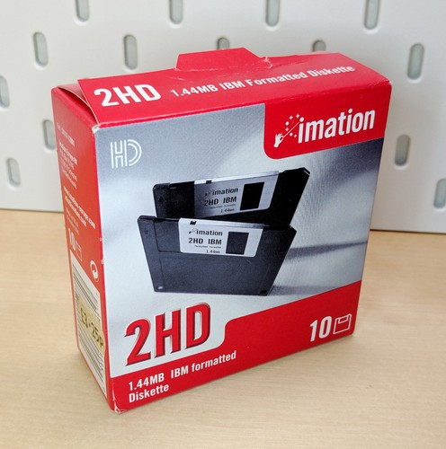 NEW SEALED Imation 2HD - 1.44Mb 3.5" Floppy Disks - Pack of 10 - 第 1/6 張圖片
