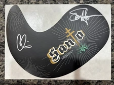 Sammy Hagar and Adam Levine signed Santo  Pick Guard Sticker (NOT guitar) OBO