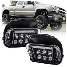 LED Fog Lights with DRL Compatible for Chevy Silverado Chevy led fog light