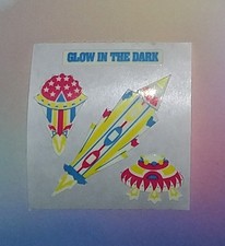 Sandylion Abriss Glow Leucht  Sticker Raketen Scrapbooking 80er 90er