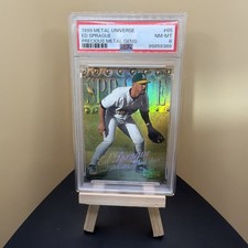 1999 FLEER METAL UNIVERSE PRECIOUS METAL GEMS #65 Ed Sprague 28/50 PSA 8 🔥