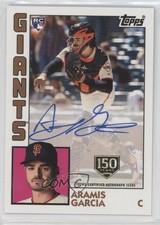 2019 Topps 1984 Baseball Rookies 150th Anniversary 65/150 Aramis Garcia Auto 4z8