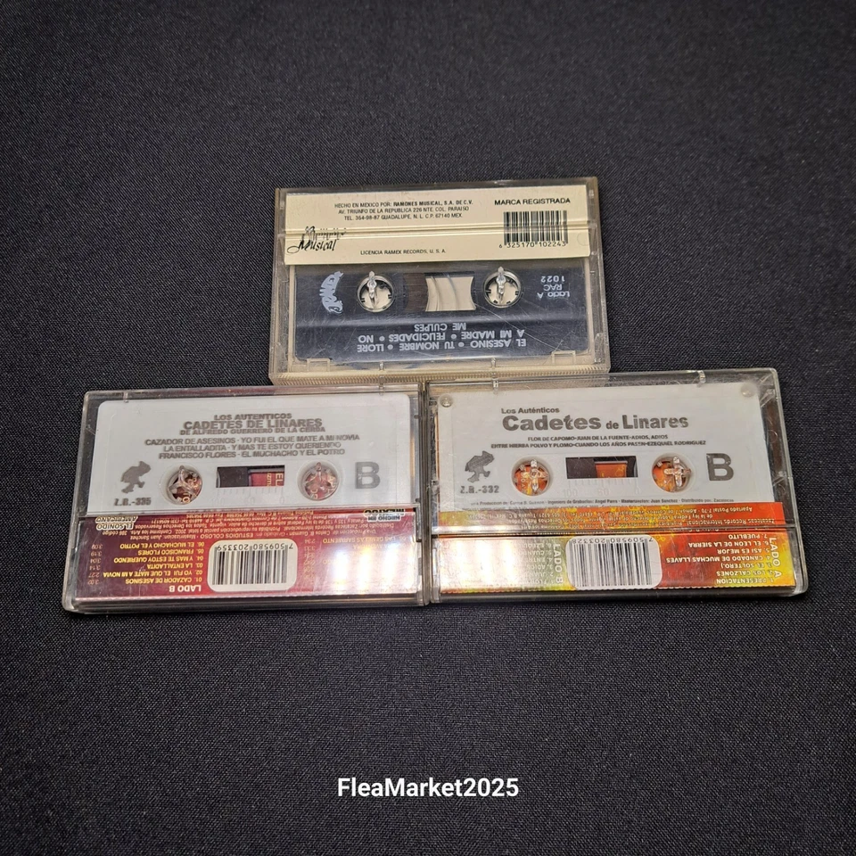 Cadetes De Linares X3 Cassette/ USA Seller / Vintage Authentic - Image 2 of 4
