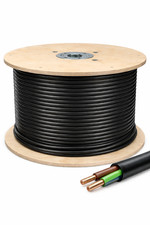 2.5mm² 3 Core CYKY Hi-Tuff Armoured Cable Black 500m Drum