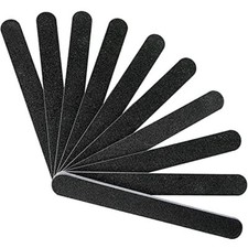 Professional Double Sided Emery Board 7" Black Nail File Black File 100/100
